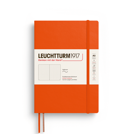 Leuchtturm1917 Notebook Pumpkin / Dotted Leuchtturm1917 - Medium Notebook - Softcover - A5