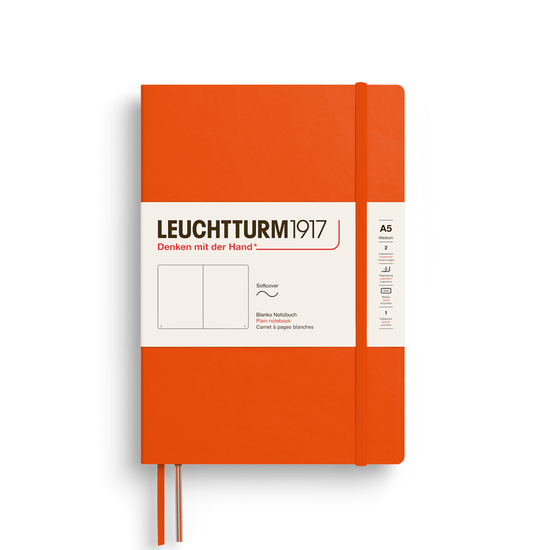 Leuchtturm1917 Notebook Pumpkin / Plain Leuchtturm1917 - Medium Notebook - Softcover - A5