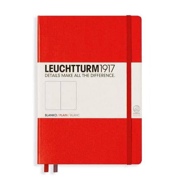 Leuchtturm1917 Notebook Red / Plain Leuchtturm1917 - Medium Notebook - Hardcover - A5