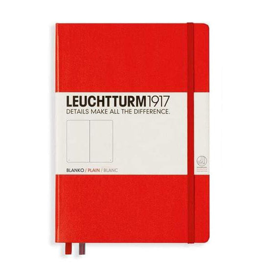 Leuchtturm1917 Notebook Red / Plain Leuchtturm1917 - Medium Notebook - Hardcover - A5