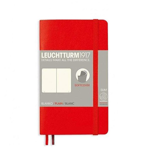 Leuchtturm1917 Notebook Red / Plain Leuchtturm1917 - Pocket Notebook - Softcover - A6