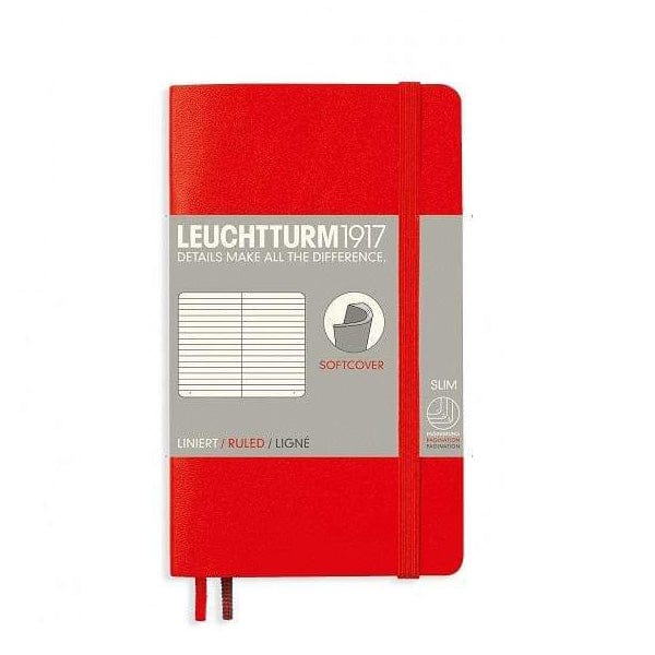 Leuchtturm1917 Notebook Red / Ruled Leuchtturm1917 - Pocket Notebook - Softcover - A6