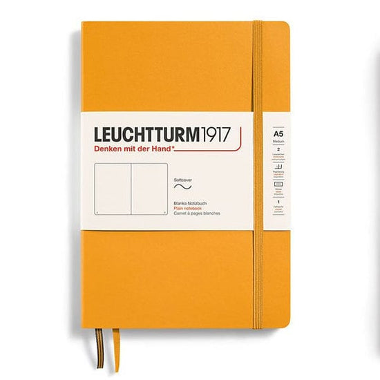Leuchtturm1917 Notebook Rising Sun / Plain Leuchtturm1917 - Medium Notebook - Softcover - A5
