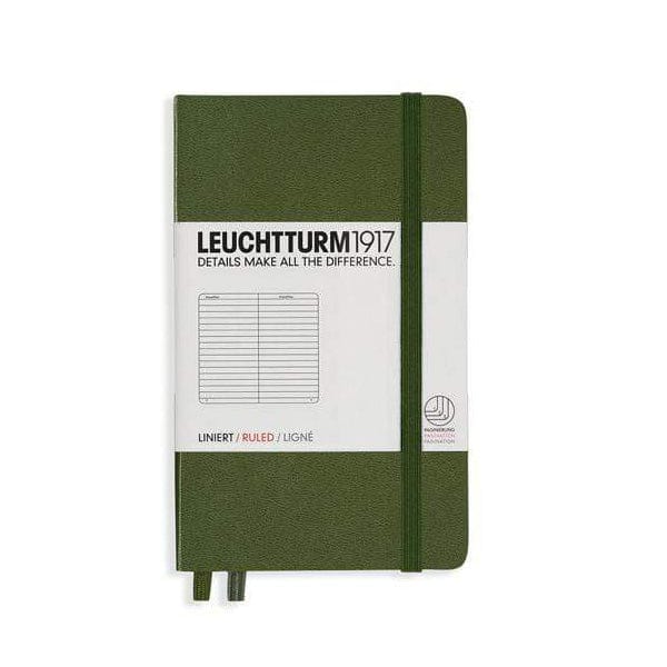 Leuchtturm1917 Notebook - Ruled Army / Ruled Leuchtturm1917 - Pocket Notebook - Hardcover - A6