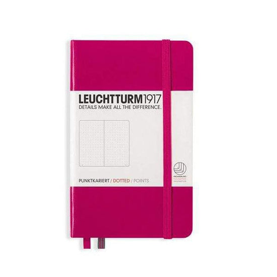 Leuchtturm1917 Notebook - Ruled Berry / Dotted Leuchtturm1917 - Pocket Notebook - Hardcover - A6