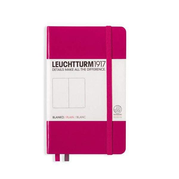 Leuchtturm1917 Notebook - Ruled Berry / Plain Leuchtturm1917 - Pocket Notebook - Hardcover - A6