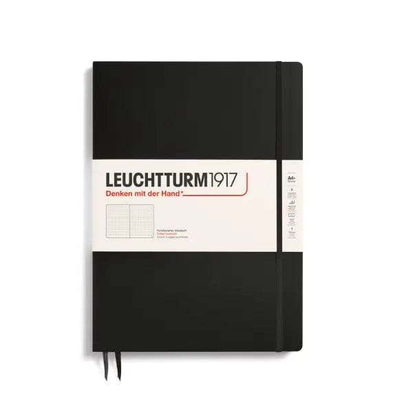 Leuchtturm1917 Notebook - Ruled Black / Dotted Leuchtturm1917 - Master Slim Notebooks - A4