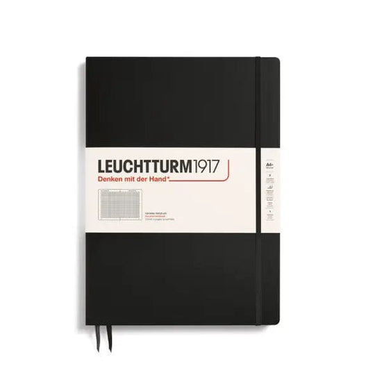 Leuchtturm1917 Notebook - Ruled Black / Squared Leuchtturm1917 - Master Slim Notebooks - A4