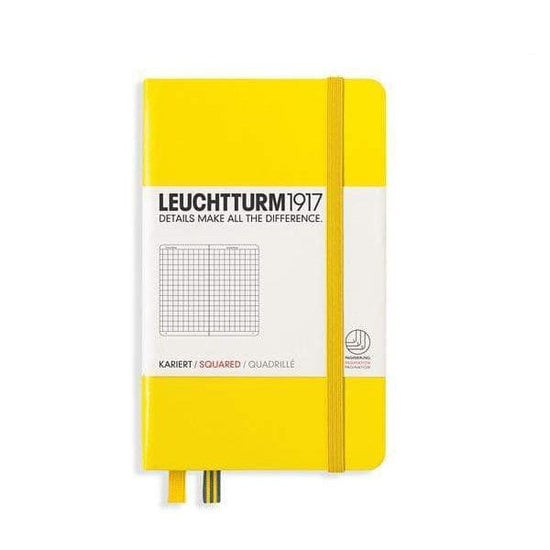 Load image into Gallery viewer, Leuchtturm1917 Notebook - Ruled Lemon / Squared Leuchtturm1917 - Pocket Notebook - Hardcover - A6
