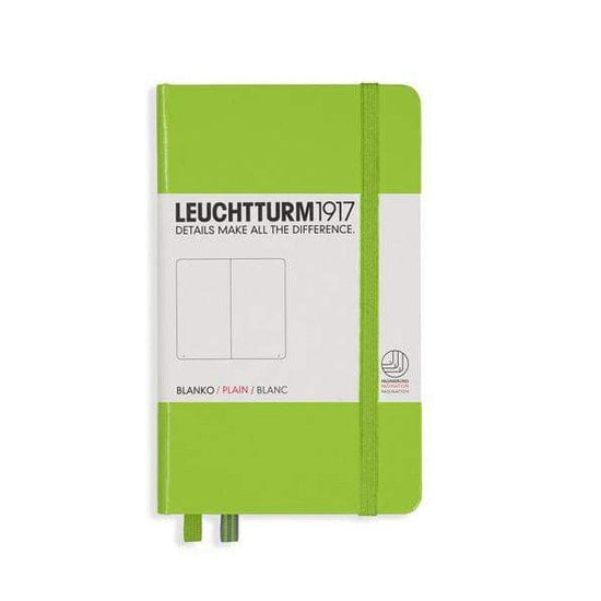 Leuchtturm1917 Notebook - Ruled Lime / Plain Leuchtturm1917 - Pocket Notebook - Hardcover - A6
