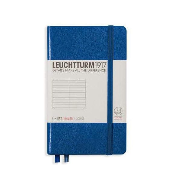 Load image into Gallery viewer, Leuchtturm1917 Notebook - Ruled Navy / Ruled Leuchtturm1917 - Pocket Notebook - Hardcover - A6
