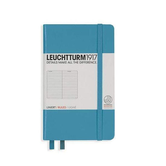 Leuchtturm1917 Notebook - Ruled Nordic Blue / Ruled Leuchtturm1917 - Pocket Notebook - Hardcover - A6