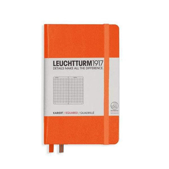 Leuchtturm1917 Notebook - Ruled Orange / Squared Leuchtturm1917 - Pocket Notebook - Hardcover - A6