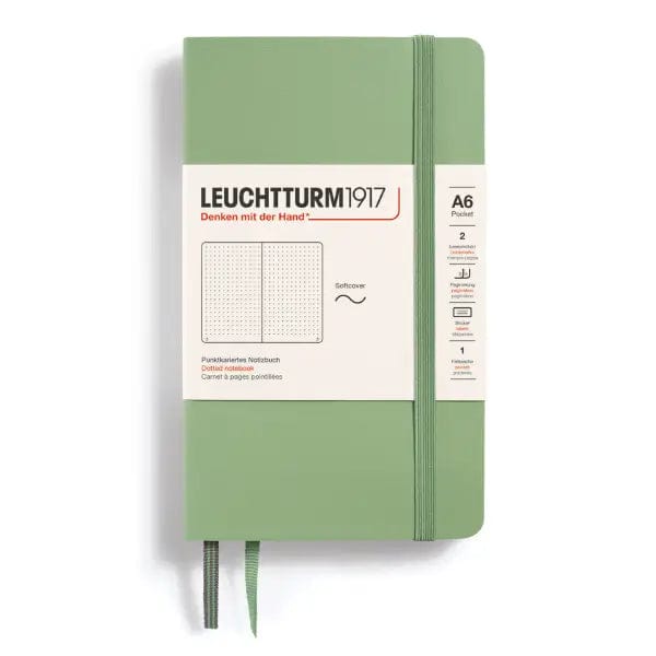 Leuchtturm1917 Notebook Sage / Dotted Leuchtturm1917 - Pocket Notebook - Softcover - A6