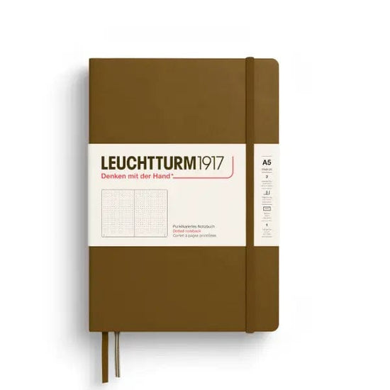 Leuchtturm1917 Notebook Spice Brown / Dotted Leuchtturm1917 - Medium Notebook - Hardcover - A5