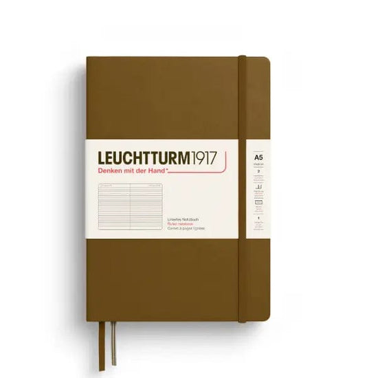 Leuchtturm1917 Notebook Spice Brown / Ruled Leuchtturm1917 - Medium Notebook - Hardcover - A5