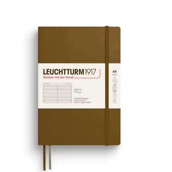 Leuchtturm1917 Notebook Spice Brown / Ruled Leuchtturm1917 - Medium Notebook - Softcover - A5