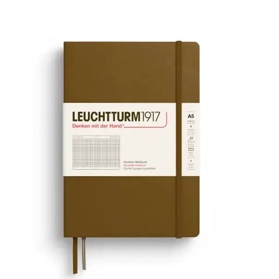 Leuchtturm1917 Notebook Spice Brown / Squared Leuchtturm1917 - Medium Notebook - Hardcover - A5