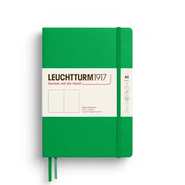 Leuchtturm1917 Notebook Spring Leaf / Plain Leuchtturm1917 - Medium Notebook - Hardcover - A5