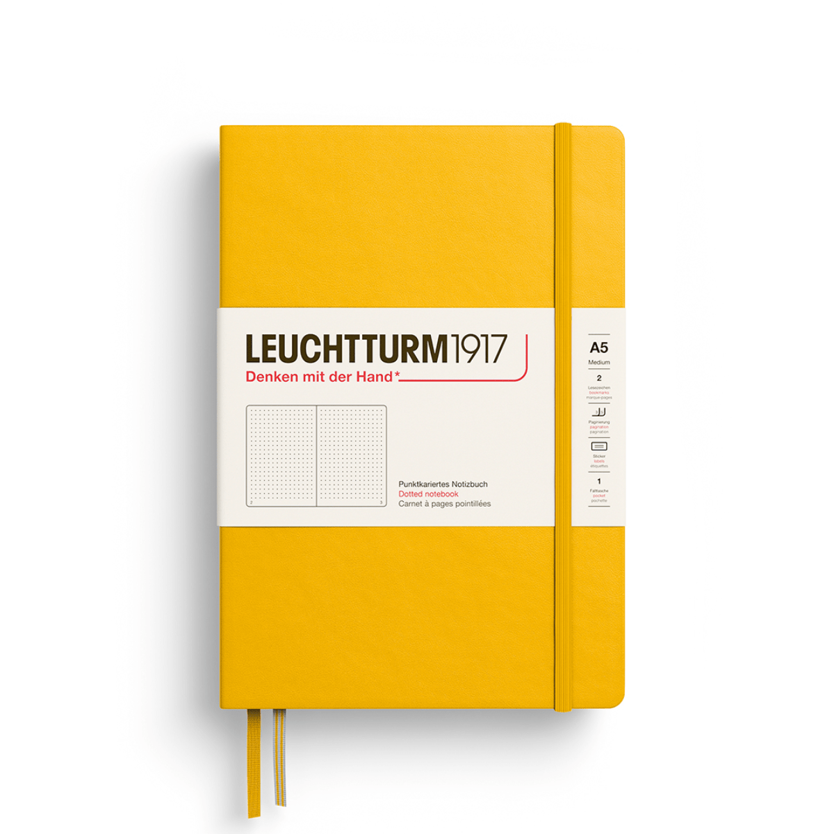 Leuchtturm1917 Notebook Sunflower / Dotted Leuchtturm1917 - Medium Notebook - Hardcover - A5
