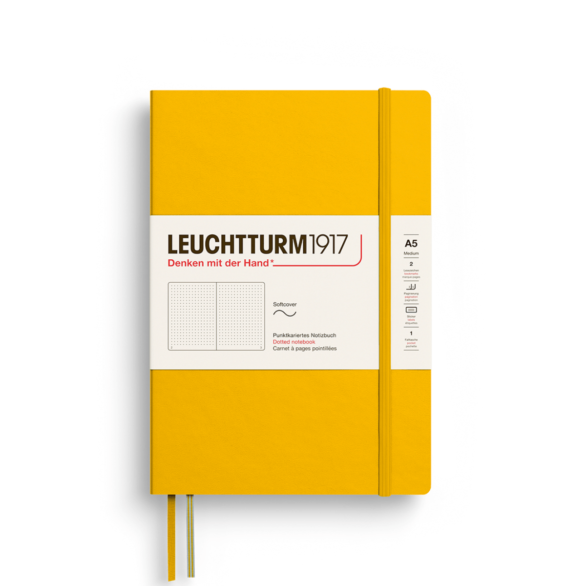 Leuchtturm1917 Notebook Sunflower / Dotted Leuchtturm1917 - Medium Notebook - Softcover - A5