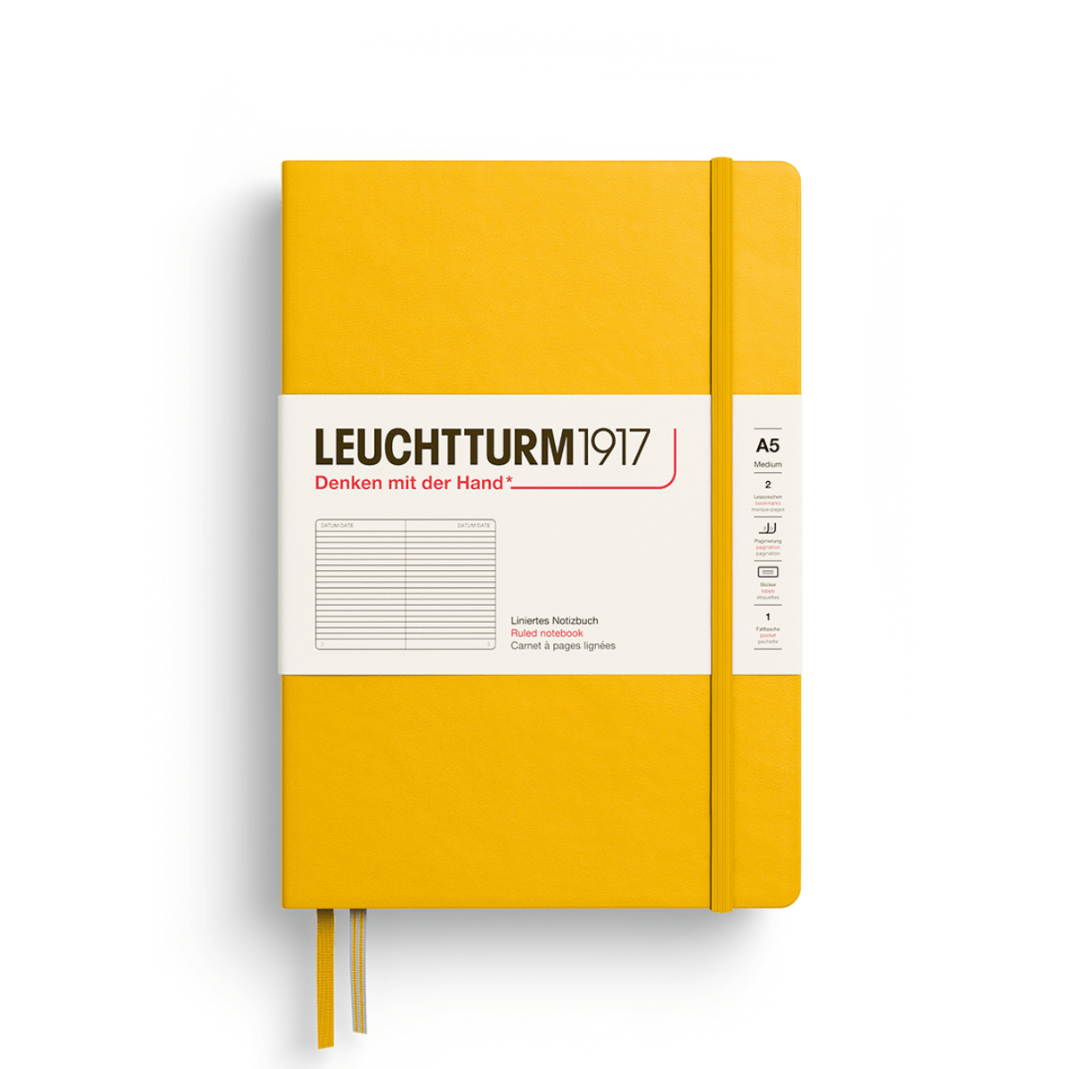 Leuchtturm1917 Notebook Sunflower / Ruled Leuchtturm1917 - Medium Notebook - Hardcover - A5