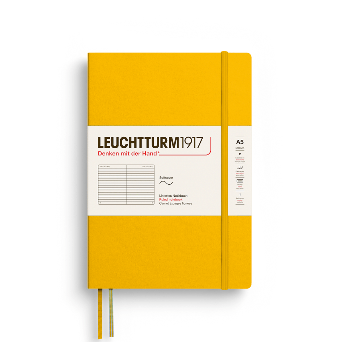 Leuchtturm1917 Notebook Sunflower / Ruled Leuchtturm1917 - Medium Notebook - Softcover - A5