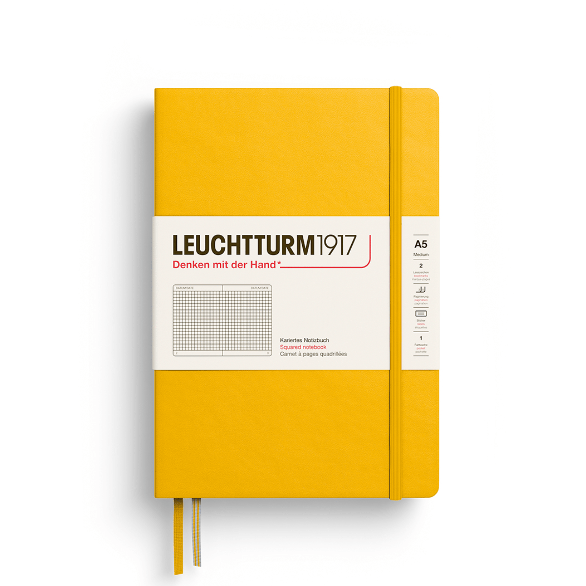 Leuchtturm1917 Notebook Sunflower / Squared Leuchtturm1917 - Medium Notebook - Hardcover - A5