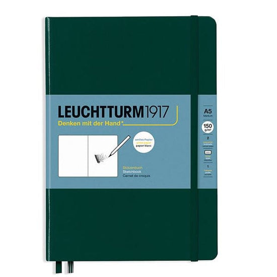 Leuchtturm1917 Sketchbook - Hardcover Forest Green Leuchtturm1917 - Hardcover Sketchbook - A5