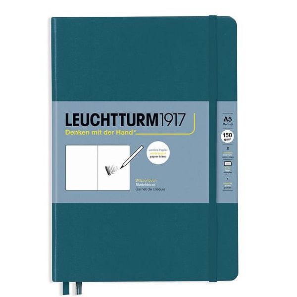 Leuchtturm1917 Sketchbook - Hardcover Pacific Green Leuchtturm1917 - Hardcover Sketchbook - A5