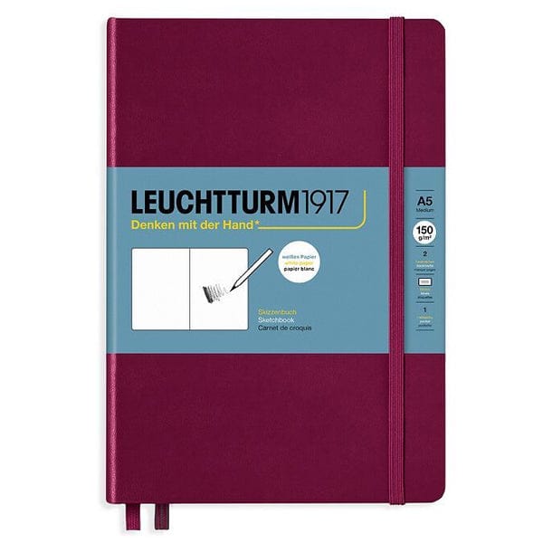 Leuchtturm1917 Sketchbook - Hardcover Port Red Leuchtturm1917 - Hardcover Sketchbook - A5