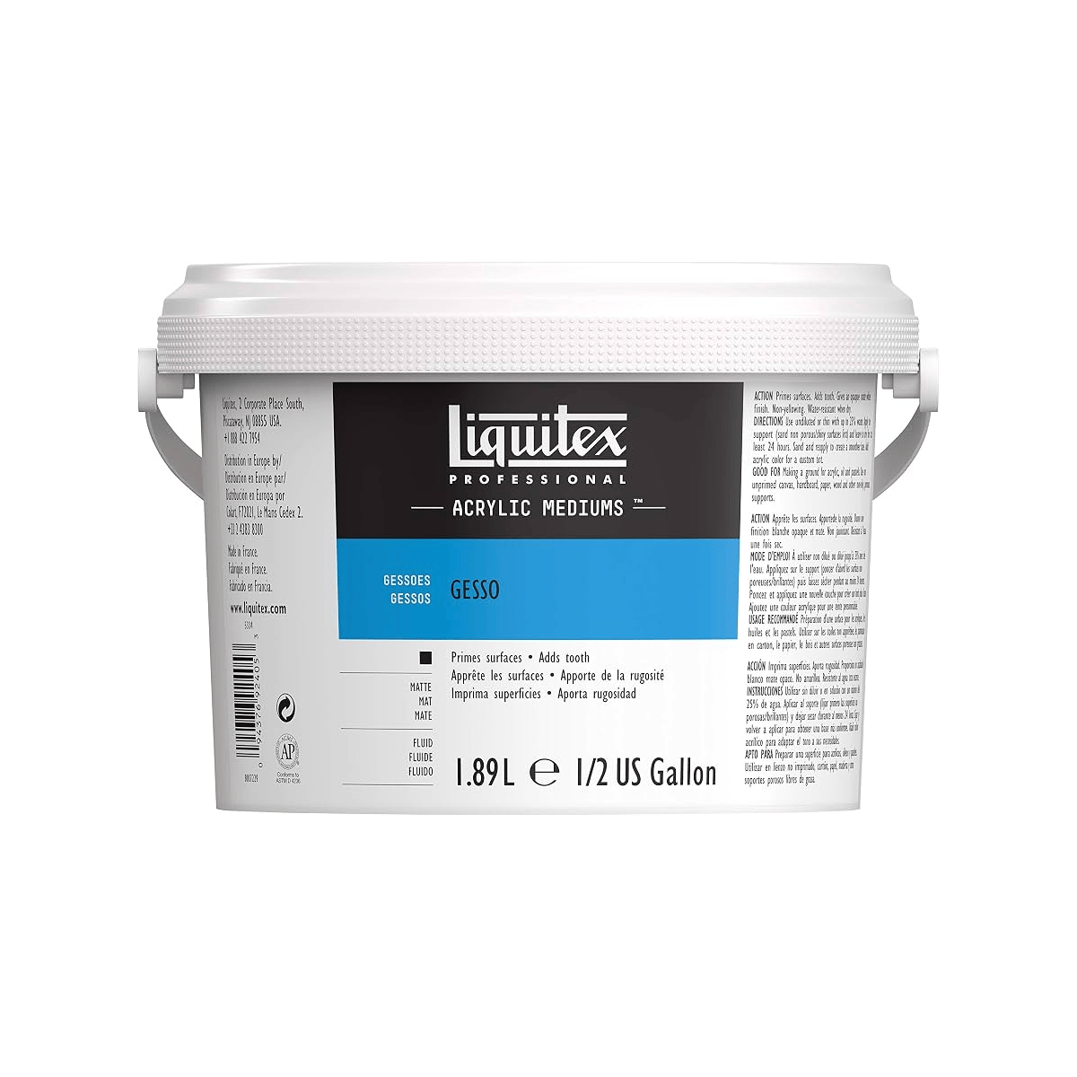 Liquitex Acrylic Ground Liquitex - Gesso - 1.89L Pail