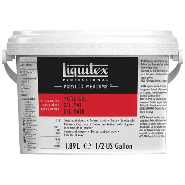 Liquitex Acrylic Medium Liquitex - Gel Medium - Matte - 1.89L Pail