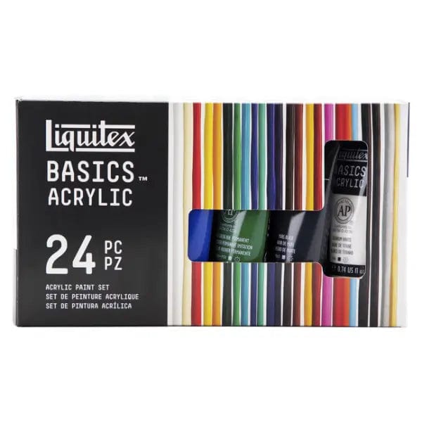 Load image into Gallery viewer, Liquitex Acrylic Paint Set Liquitex - Basics Acrylic Colours - Set of 24 x 22mL Tubes
