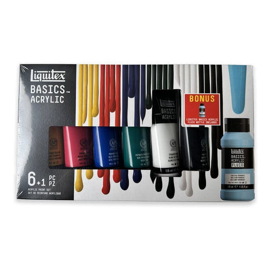 Liquitex Acrylic Paint Set Liquitex - Basics Acrylic Colours - Set of 6 x 118mL Tubes - Item #3699443
