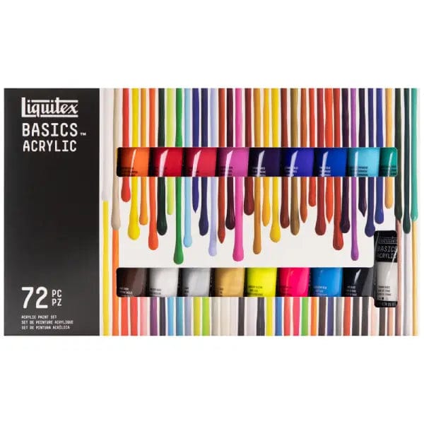 Liquitex Acrylic Paint Set Liquitex - Basics Acrylic Colours - Set of 72x22mL Tubes - Item #3699347