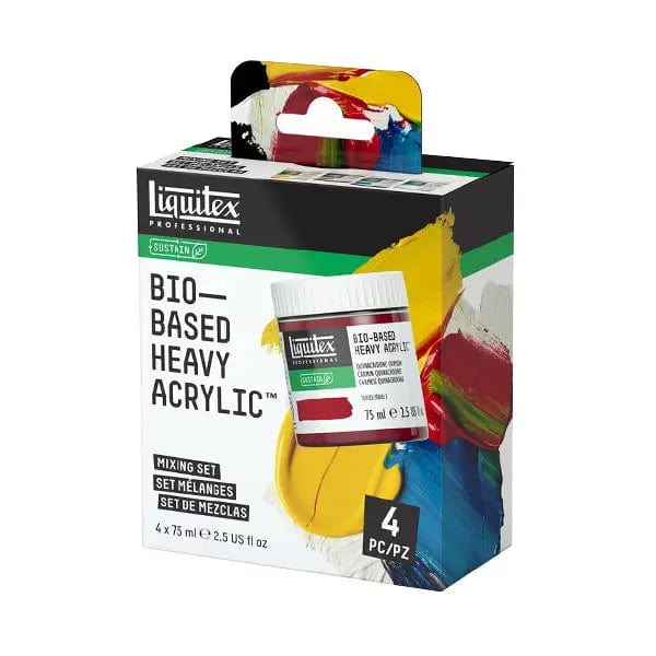 Liquitex Acrylic Paint Set Liquitex - Bio-Based Heavy Acrylic - Mixing Set - 4 x 75mL Jars