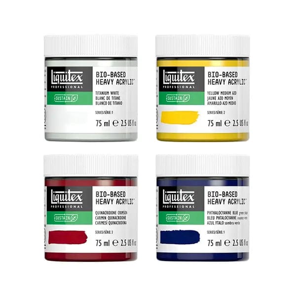 Liquitex Acrylic Paint Set Liquitex - Bio-Based Heavy Acrylic - Mixing Set - 4 x 75mL Jars