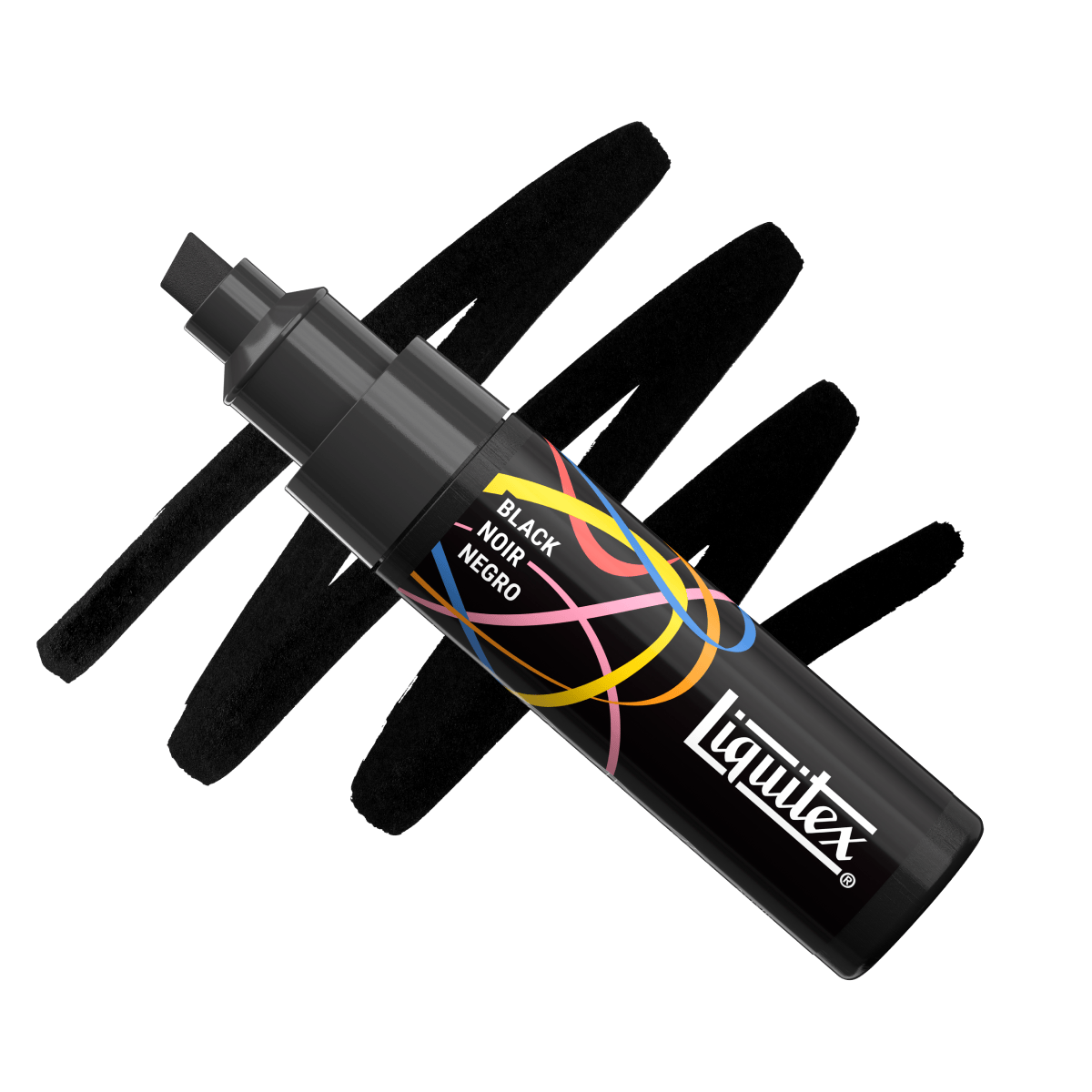 Liquitex Paint Marker Black Liquitex - Acrylic Markers - 8mm Tip