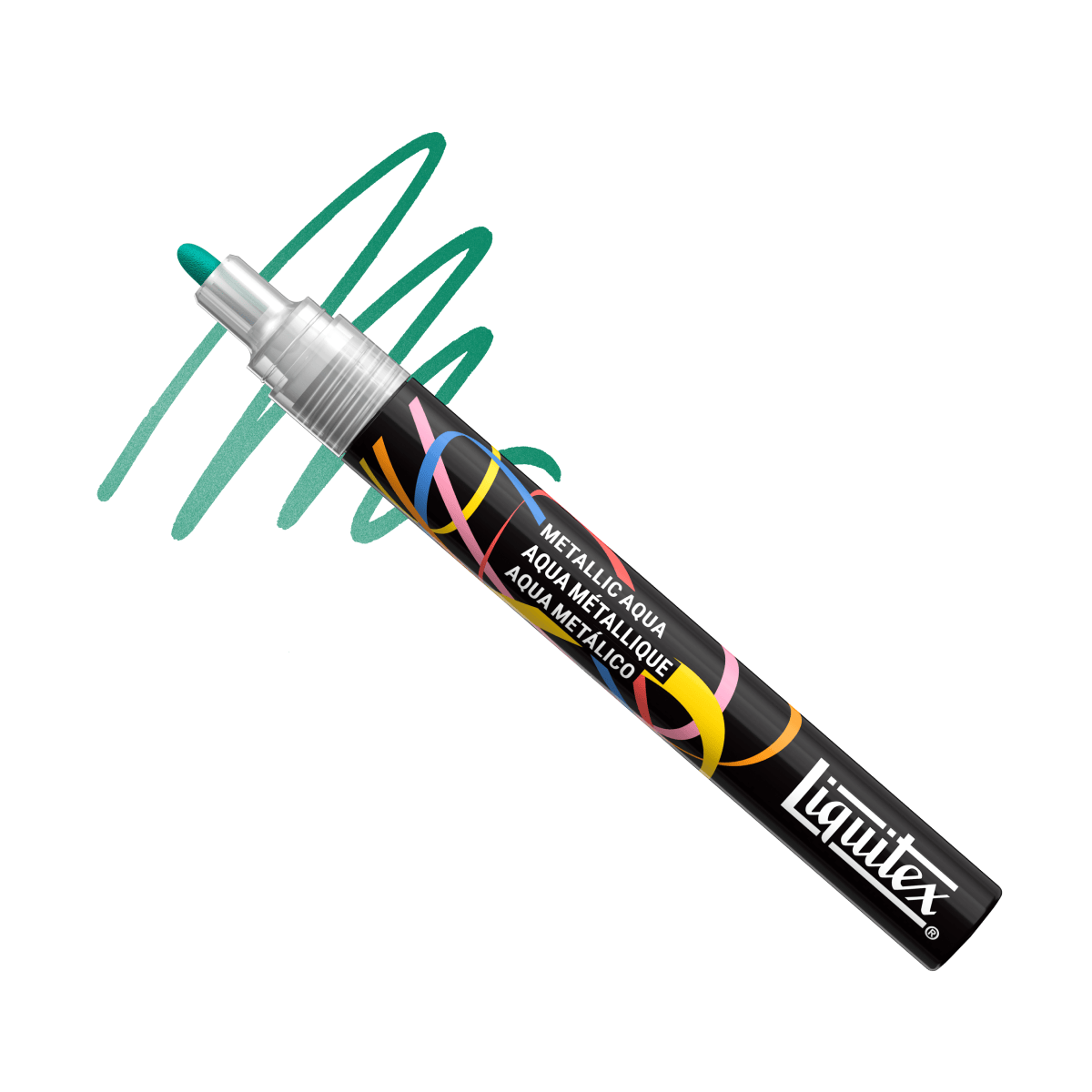 Liquitex Paint Marker Metallic Aqua Liquitex - Acrylic Markers - 2mm Tip