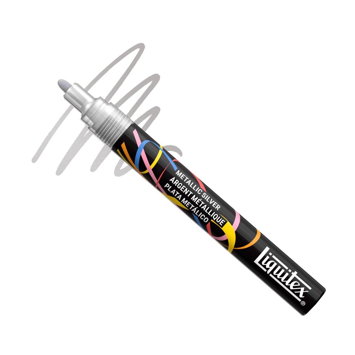 Liquitex Paint Marker Metallic Silver Liquitex - Acrylic Markers - 2mm Tip