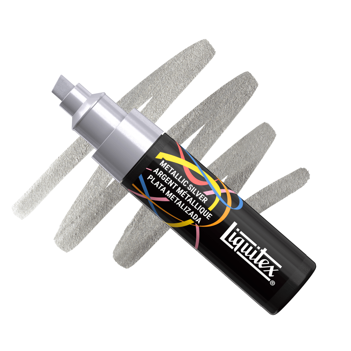 Liquitex Paint Marker Metallic Silver Liquitex - Acrylic Markers - 8mm Tip
