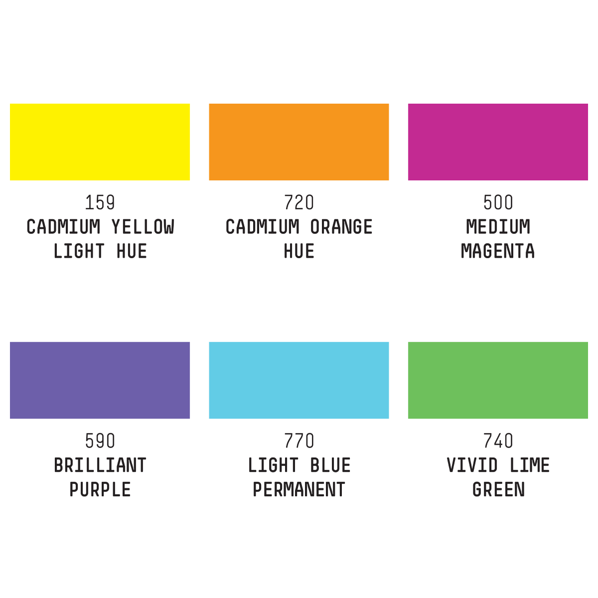 Liquitex Paint Marker Set Liquitex - Professional Acrylic Markers - 2mm Tip - Vibrants - Set of 6