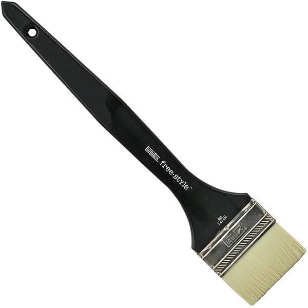 Liquitex Synthetic Brush 3" Liquitex - Freestyle - Broad Flat Brushes - Long Handled