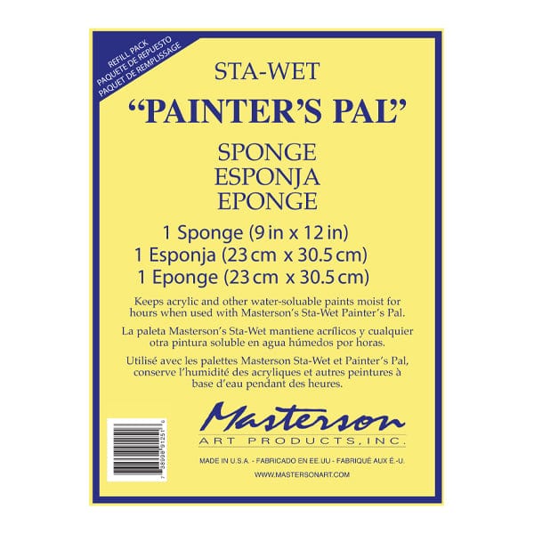 Masterson Palette - Sponge Refill Masterson Sta-Wet - Painter's Pal - 9x12" Sponge - 1 Pack
