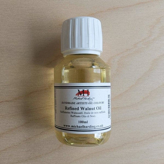 Michael Harding Oil Colour Medium Michael Harding - Refined Walnut Oil - 100mL Bottle