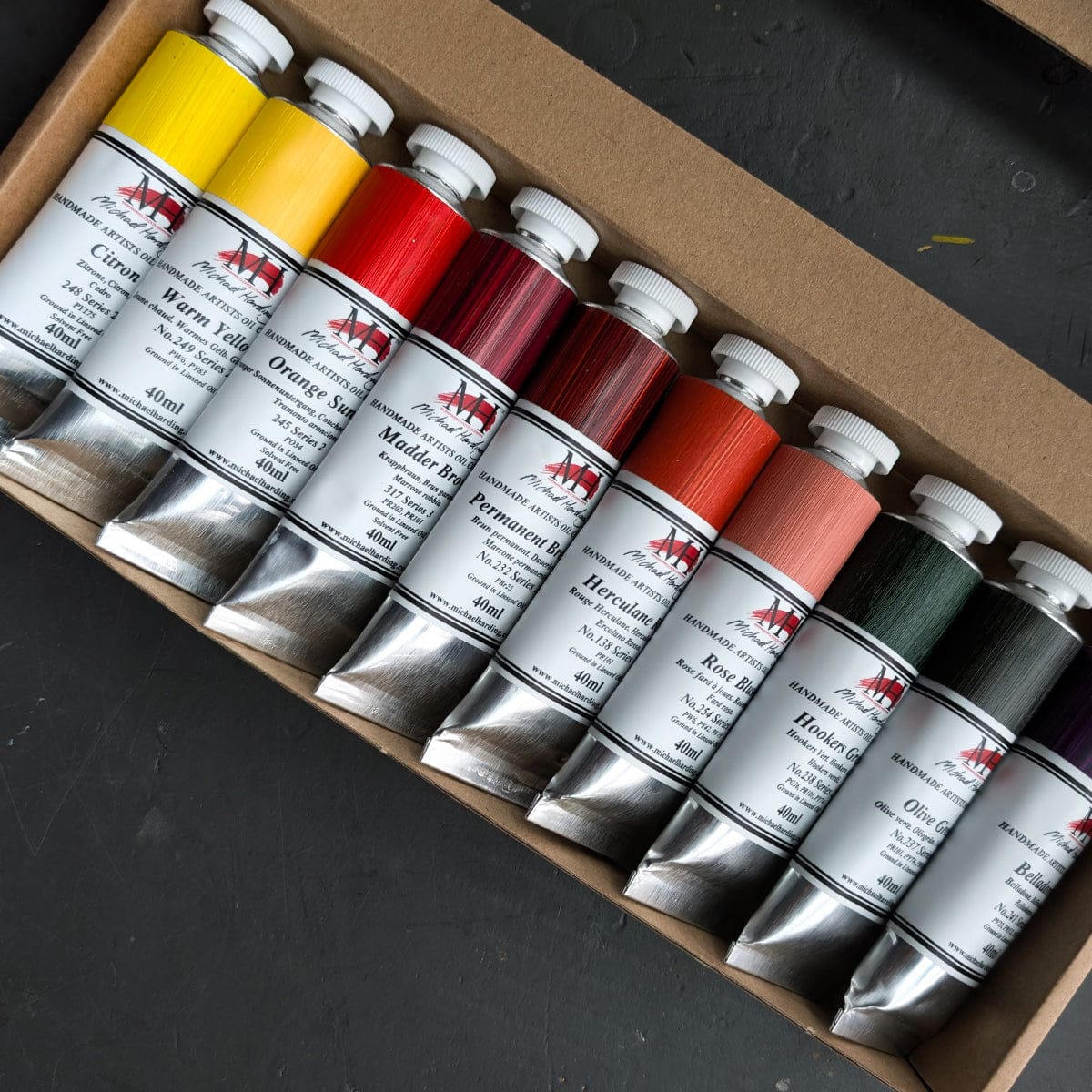 Michael Harding Oil Colour Set Michael Harding - Artists' Oil Colour - 10 Colour Set - Whitechapel