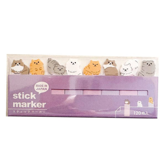 Mind Wave Stationery Mind Wave - Japanese Page Markers - Fluffy Kitties