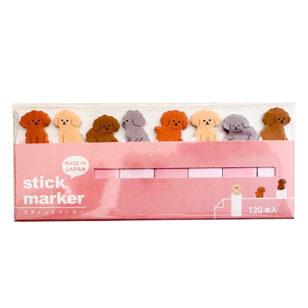 Mind Wave Stationery Mind Wave - Japanese Page Markers - Toy Poodle