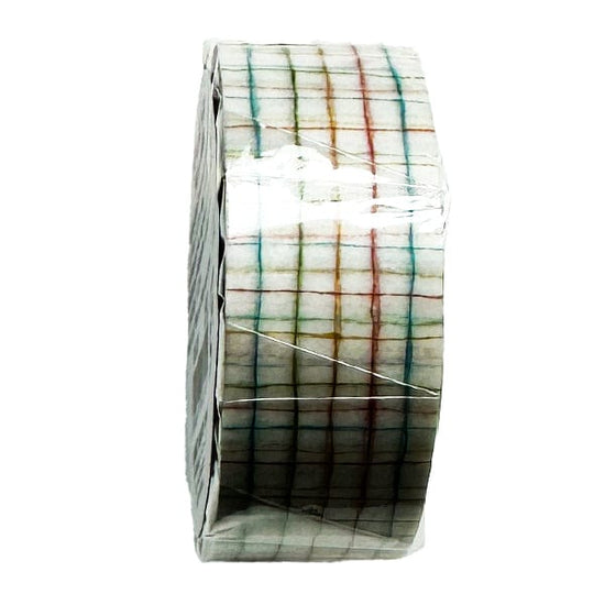 Mind Wave Tape Roll Mind Wave - Masking Tape - 15mm x 5m Roll - Colourful Grid